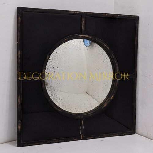 Square and Round Antique Mirror Wall 1